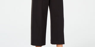 Calça Capri Feminina Alfani Perna Larga Preta Tamanho 4 Petite