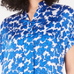 Blusa Alfani Feminina Estampa Floral Azul Marinho Tamanho X-G