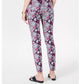 Calça jeans feminina estampada com controle de barriga Charter Club, azul, tamanho 14, pequena