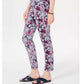 Calça jeans feminina estampada com controle de barriga Charter Club, azul, tamanho 14, pequena