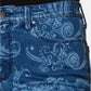 Calça jeans feminina Charter Club com estampa Paisley e perna reta, azul, tamanho 4