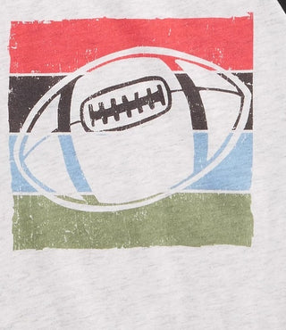 Camiseta estampada de futebol para meninos First Impressions, cinza, tamanho 3 a 6 meses