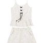 Conjunto de regata e shorts listrados Epic Threads Big Girl, tamanho natural, 2 peças