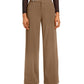 Calça feminina INC International Concepts com cinto lateral e perna larga, marrom, tamanho 2