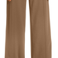 Calça feminina INC International Concepts com cinto lateral e perna larga, marrom, tamanho 2