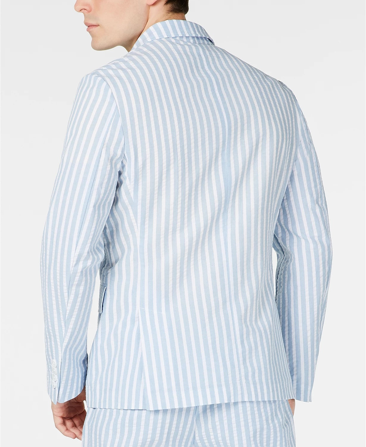 Blazer masculino slim fit com estampa de seersucker da INC International Concepts, tamanho X-S