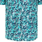 Camisa polo masculina Attack Life By Greg Norman com estampa coral, azul, tamanho médio
