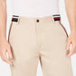 Shorts de cetim com detalhes listrados elásticos masculinos INC International Concepts, bege, tamanho 29 REG