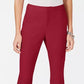Calça feminina cropped reta INC International Concepts vermelha tamanho 18