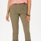 Calça Capri Feminina Petite Utility com Bolso, Verde, Tamanho 10P
