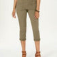 Calça Capri Feminina Petite Utility Pocket Verde Tamanho 6P da Style &amp; Co