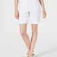 Bermuda jeans feminina INC International Concepts, branca, tamanho 8