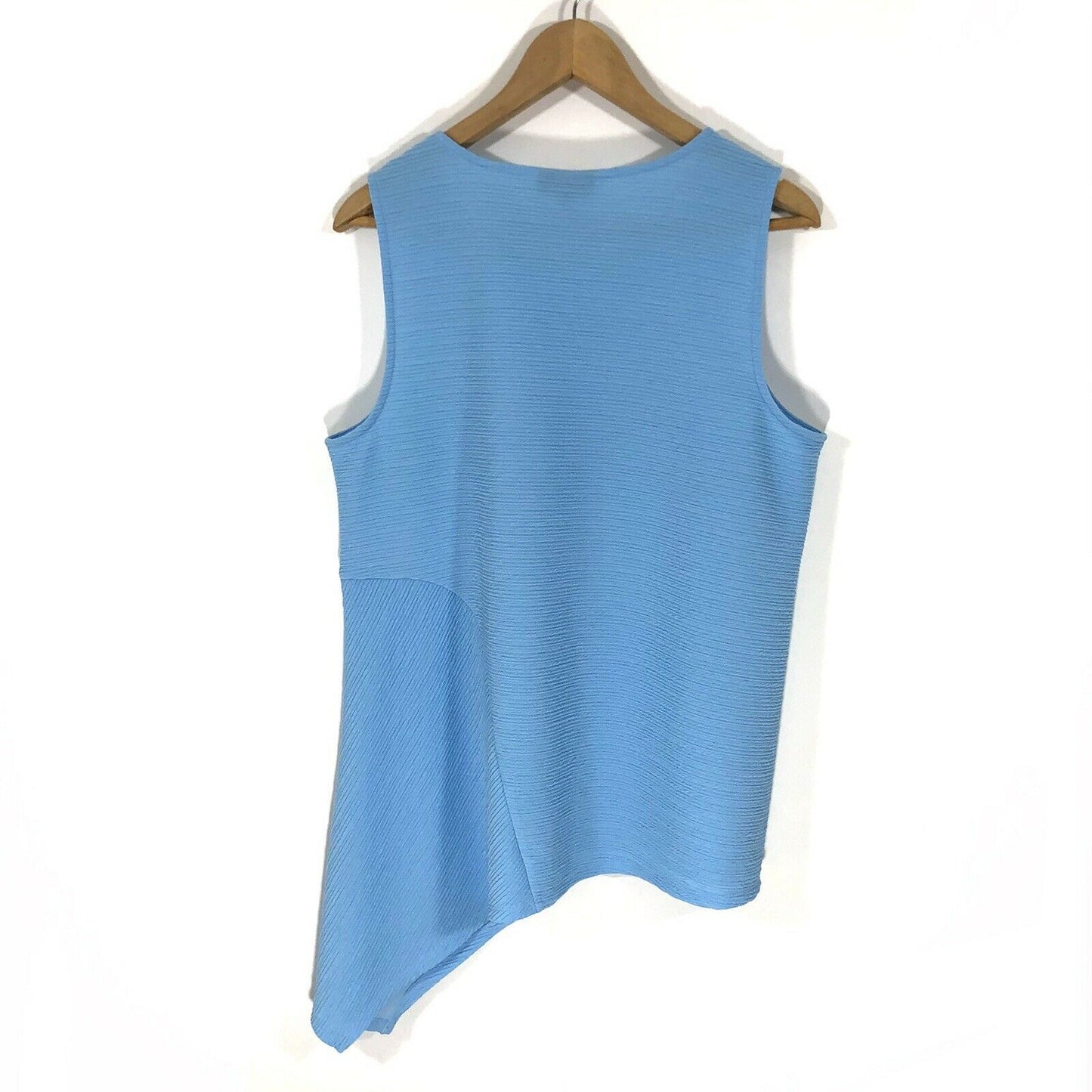 Top Alfani Feminino com Bainha Assimétrica Azul Tamanho Pequeno Médio