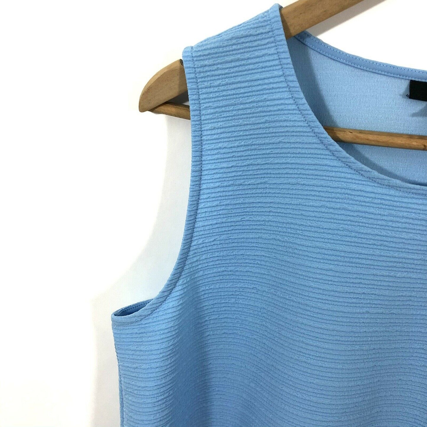 Blusa feminina Alfani com bainha assimétrica, azul, tamanho pequeno e pequeno