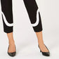 Calça Alfani Feminina Colorblocked Preta Tamanho 6 Petite