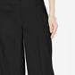 Calça feminina Alfani Petite Wide Leg de linho preta tamanho 12P