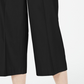 Calça de linho feminina Alfani, perna larga, preta, tamanho 14, pequena