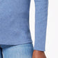 Blusa feminina Karen Scott de algodão com decote redondo, azul, tamanho grande