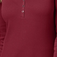 Karen Scott Top Henley de Algodão Feminino Roxo Tamanho Extra Grande