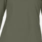 Blusa de algodão com aparência em camadas feminina Karen Scott, verde, tamanho pequeno e pequeno