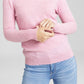 Suéter de cashmere puro com decote em V feminino Charter Club, tamanhos regular e pequeno, rosa, tamanho pequeno