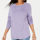 Karen Scott Suéter Feminino Curvo Roxo Tamanho Médio