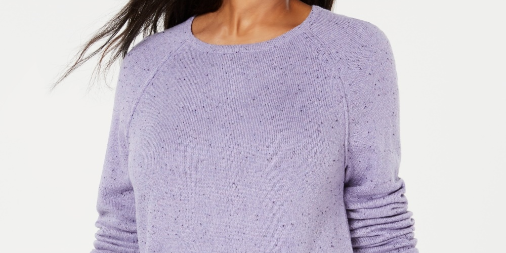 Karen Scott Suéter Feminino Curvo Roxo Tamanho Médio