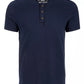 American Rag Men's Heathered Henley Navy Tamanho X-Large