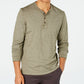 American Rag Masculino Heathered Henley Verde Tamanho Pequeno