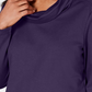 Karen Scott Top esportivo feminino com decote careca, roxo, tamanho extrapequeno