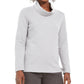 Karen Scott Top feminino com decote canoa pequeno, cinza, tamanho P