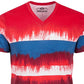 Camiseta masculina American Rag Colorblocked Dip Dyed Azul Tamanho P