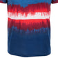 Camiseta masculina American Rag Colorblocked Dip Dyed Azul Tamanho P