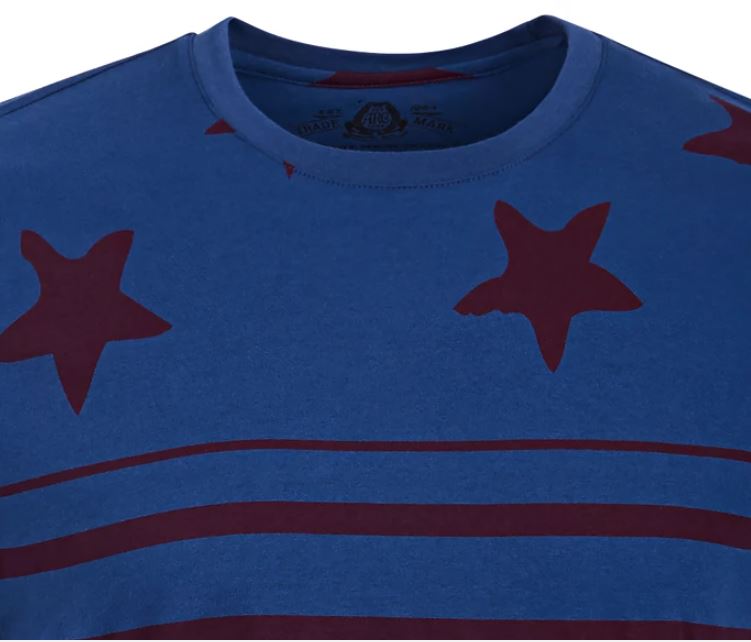 Camiseta masculina American Rag Stars &amp; Stripes, azul marinho, tamanho médio