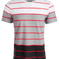 Camiseta listrada masculina American Rag cinza tamanho médio