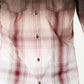 Camisa xadrez masculina tingida por imersão, tamanho extra pequeno, tamanho regular, marrom escuro, da INC International Concepts