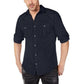 Camisa masculina com estampa de grade e detalhes em azul escuro, tamanho extra pequeno, da INC International Concepts