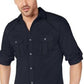 Camisa masculina com estampa de grade e detalhes em azul escuro, tamanho extra pequeno, da INC International Concepts