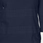 Karen Scott Blusa Feminina Renda Gola Quadrada Manga 3/4 Azul Marinho Tamanho Pequeno