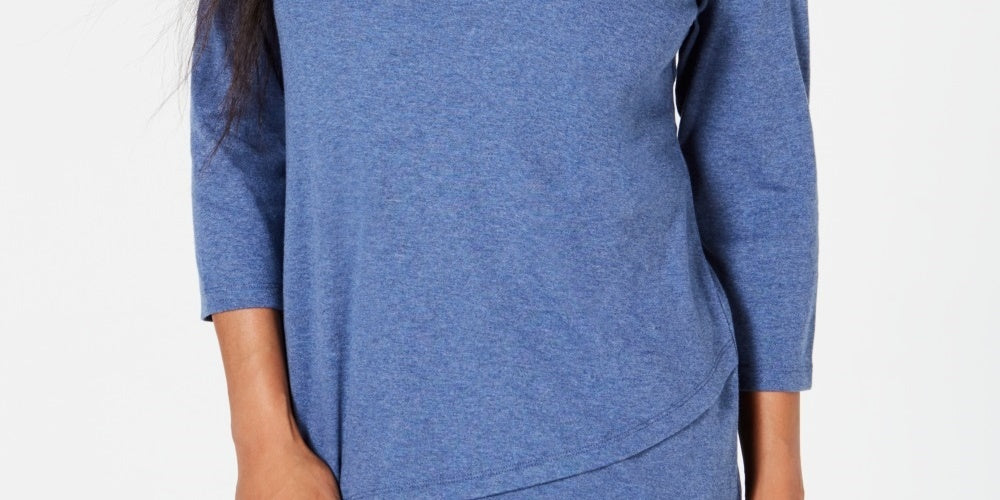 Karen Scott Top Tulip Hem Feminino Azul Tamanho X-S