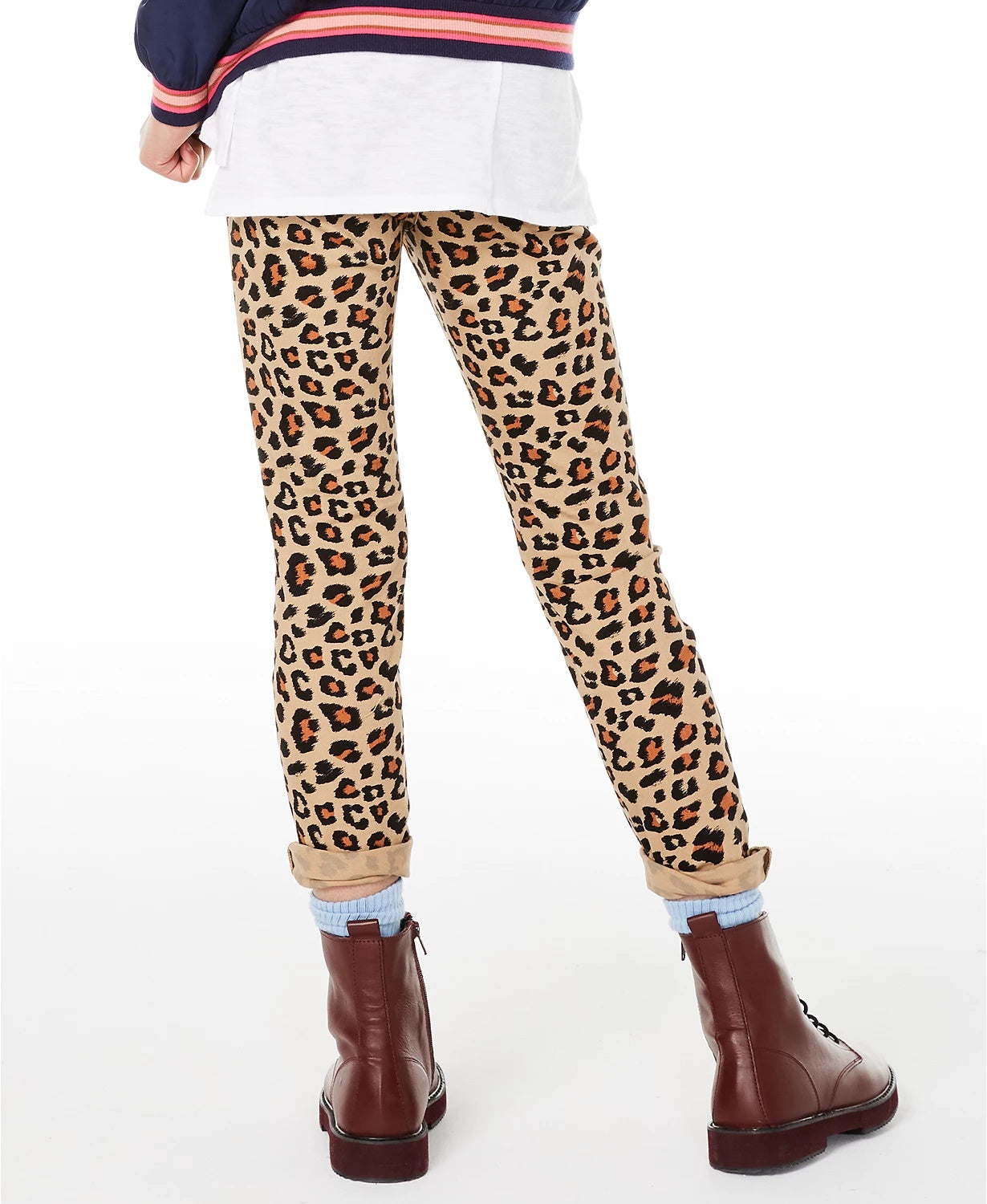 Calça jeans skinny com estampa de leopardo Epic Threads Big Girls, bege, cáqui, tamanho 16