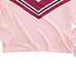 Moletom com capuz estampado Chevron para meninas grandes da Epic Threads, rosa escuro, tamanho médio