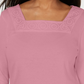 Karen Scott Top Feminino Crochê Gola Quadrada Rosa Tamanho XX-G