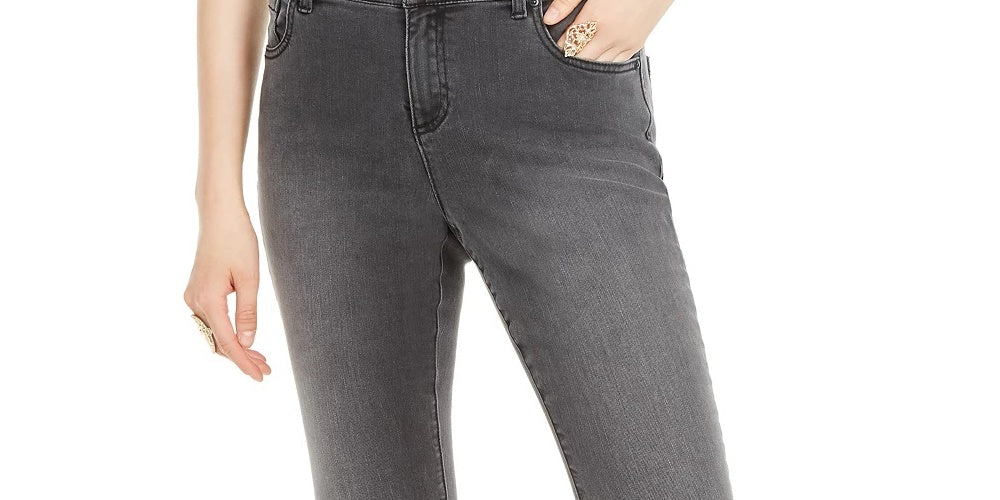 Calça jeans skinny feminina Incessentials da INC International Concepts, preta, tamanho 0