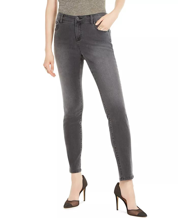 Calça jeans skinny feminina Incessentials da INC International Concepts, preta, tamanho 2