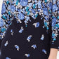 Karen Scott Suéter Feminino Estampado Manga 3/4 Azul Marinho Tamanho Pequeno
