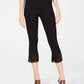 Calça skinny cropped com franjas da INC International Concepts para mulheres, preta, tamanho 8