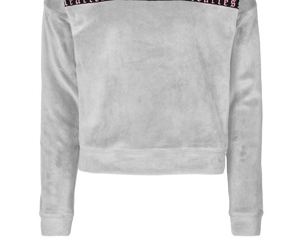 Ideologia Big Girls Velour Top Cinza Tamanho Médio