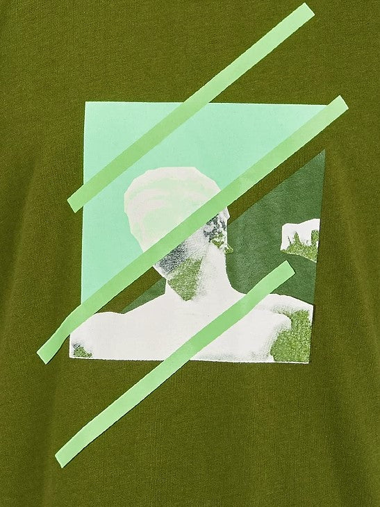 Camiseta estampada gráfica Ideology Big Boys, tamanho grande, verde