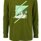 Camiseta estampada gráfica Ideology Big Boys, tamanho grande, verde